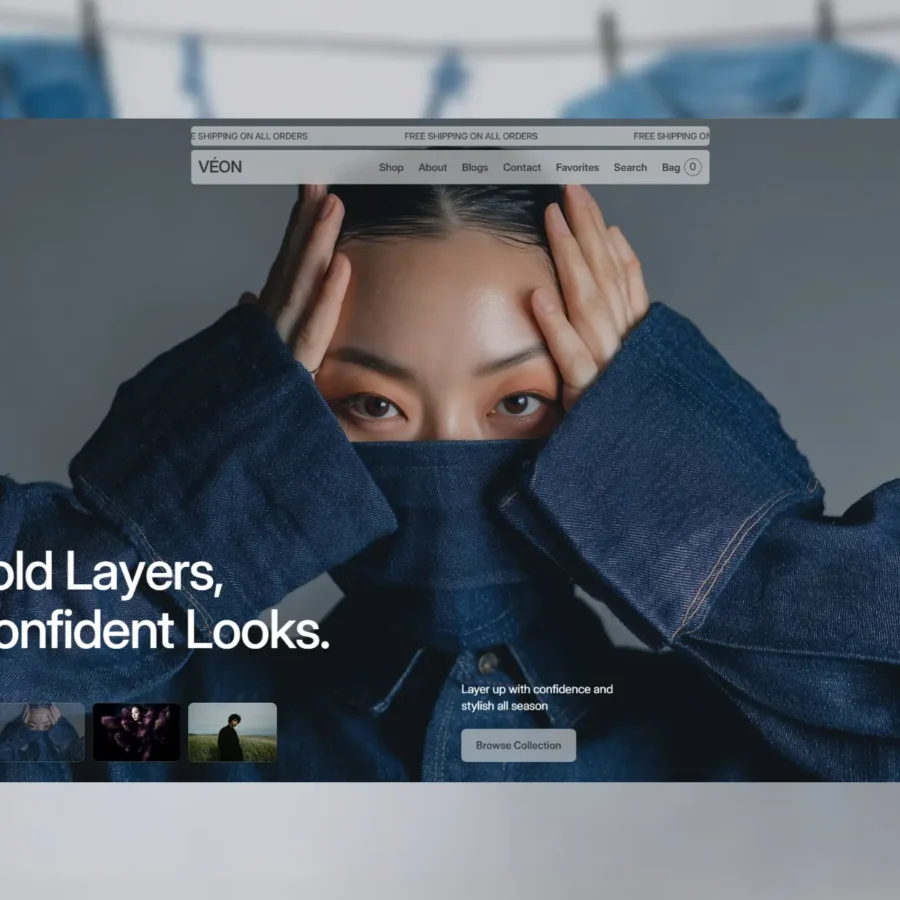 Veonn — Ultimate Fashion Framer Template — Zaid Khan Framer Template