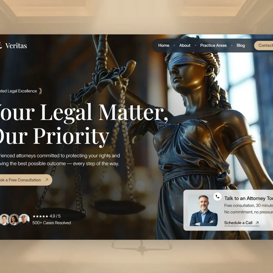 Veritas — Law Firm Framer Template — oldshen Framer Template