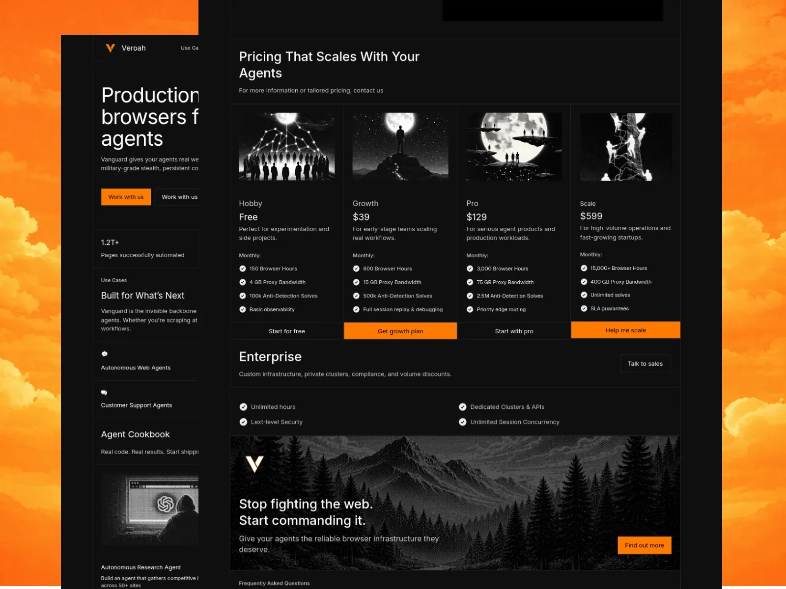Veroah — AI Agent Cloud Browser