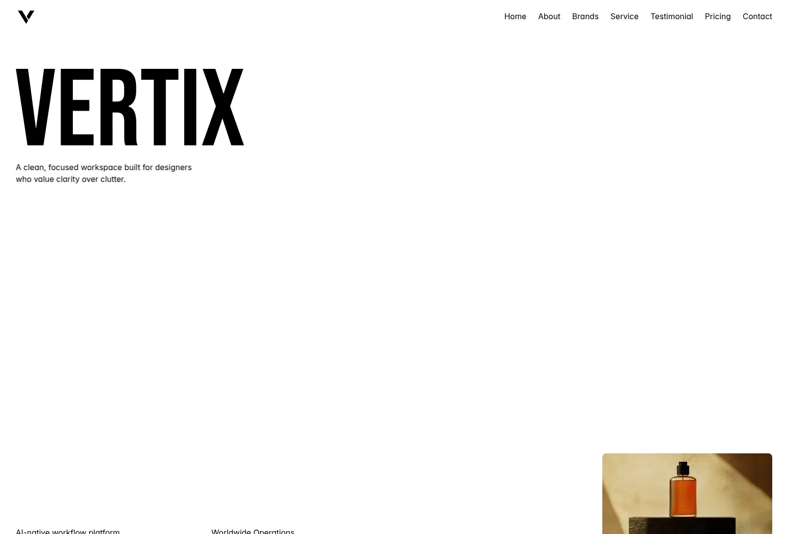 VERTIX — Jehad Uddin Framer Template