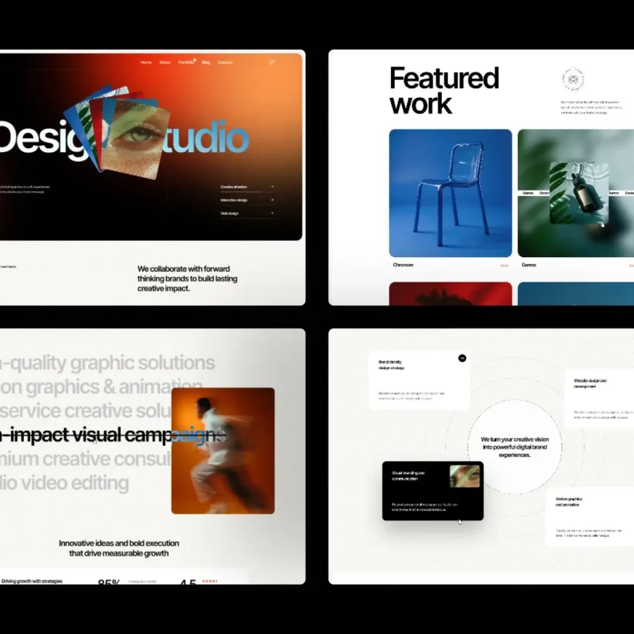 Vertora — Design studio — Radiant Templates Framer Template