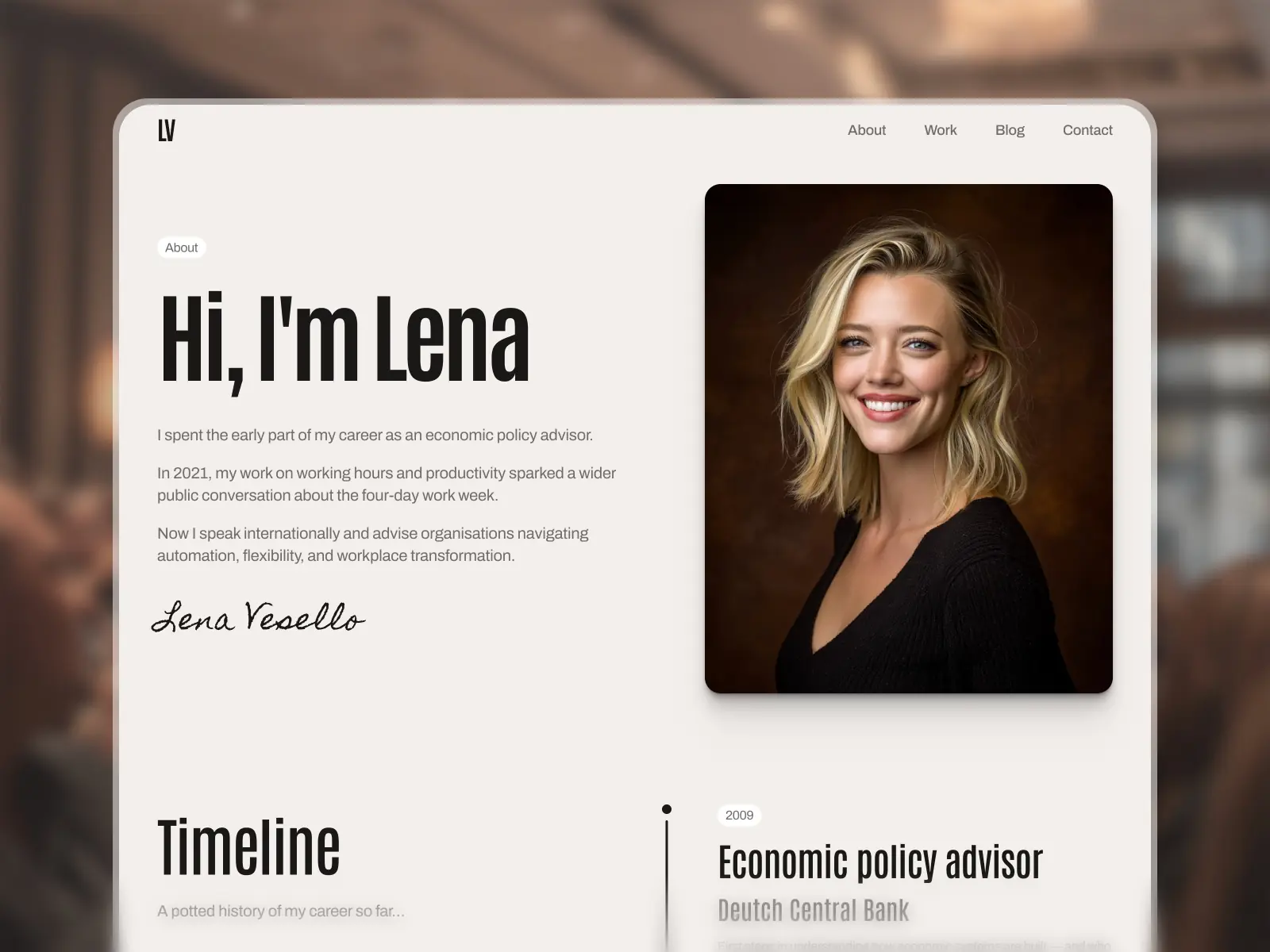 Vesollo — Personal brand & speaker template