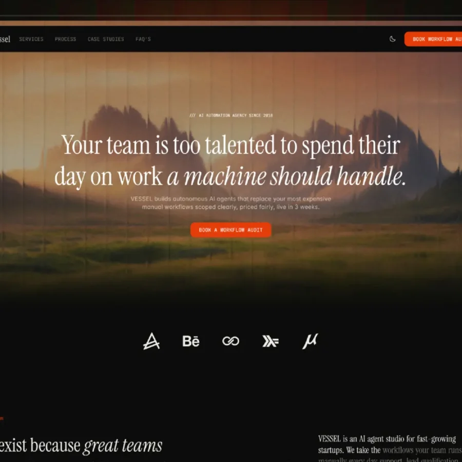 Vessal — AI Agency Template — Himanshu Framer Template