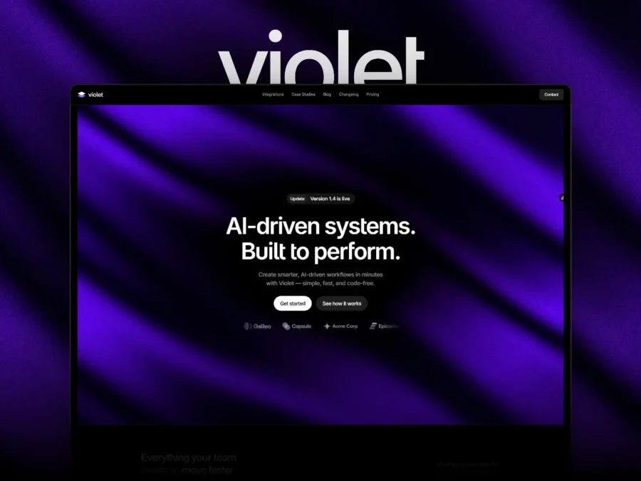 Violet — AI & SaaS Template — Yousef Osman Framer Template