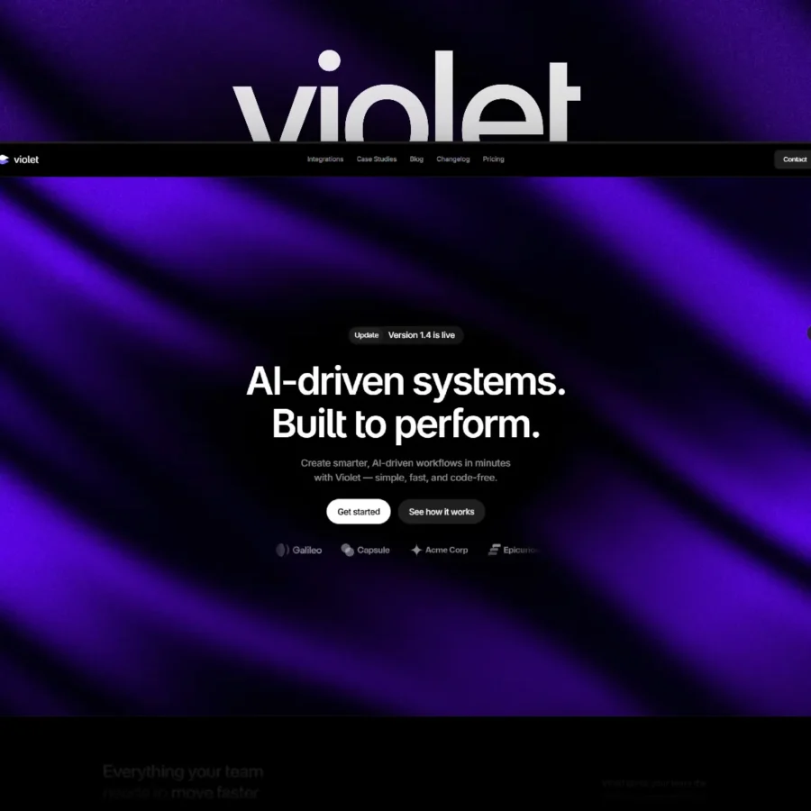 Violet — AI & SaaS Template — Yousef Osman Framer Template