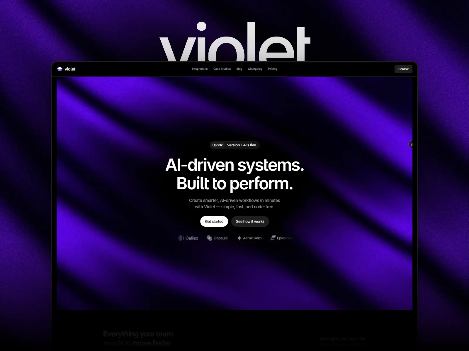 Violet — AI & SaaS Template — Yousef Osman Framer Template