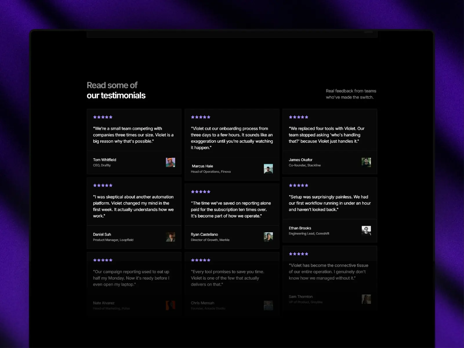Violet — AI & SaaS Template