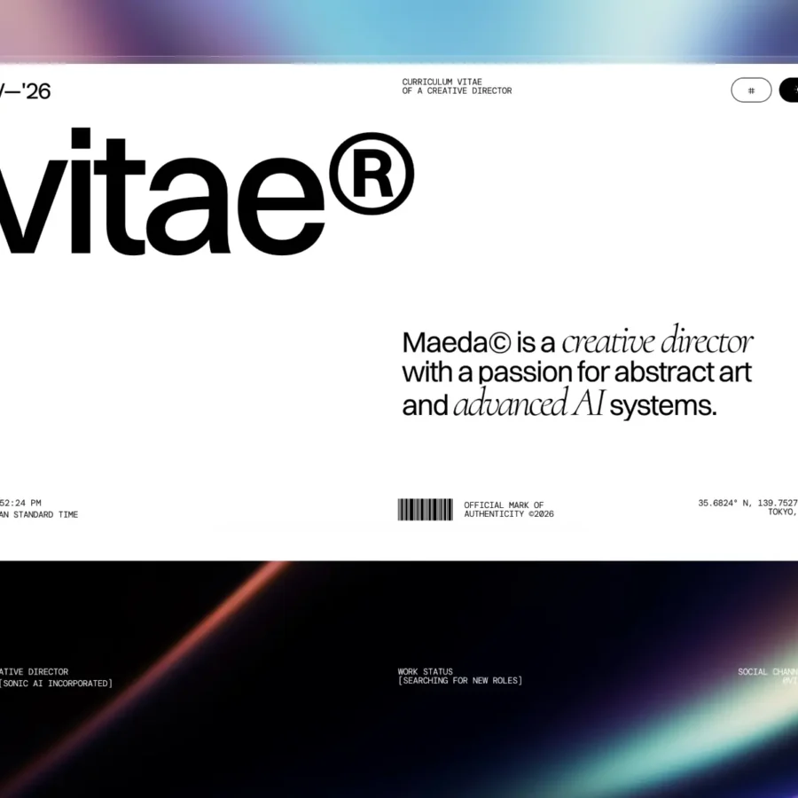 Vitae CV — Minimal Resume — Crafted Framer Template