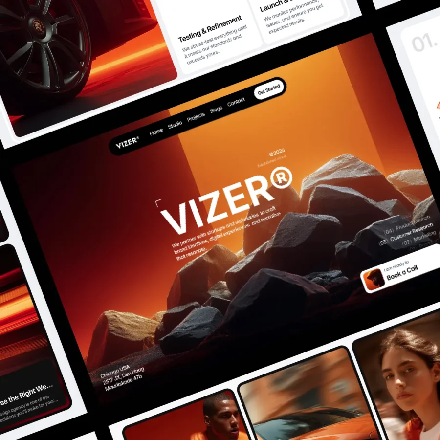 Vizer — Premium Agency & Portfolio — Anwar Raza Framer Template