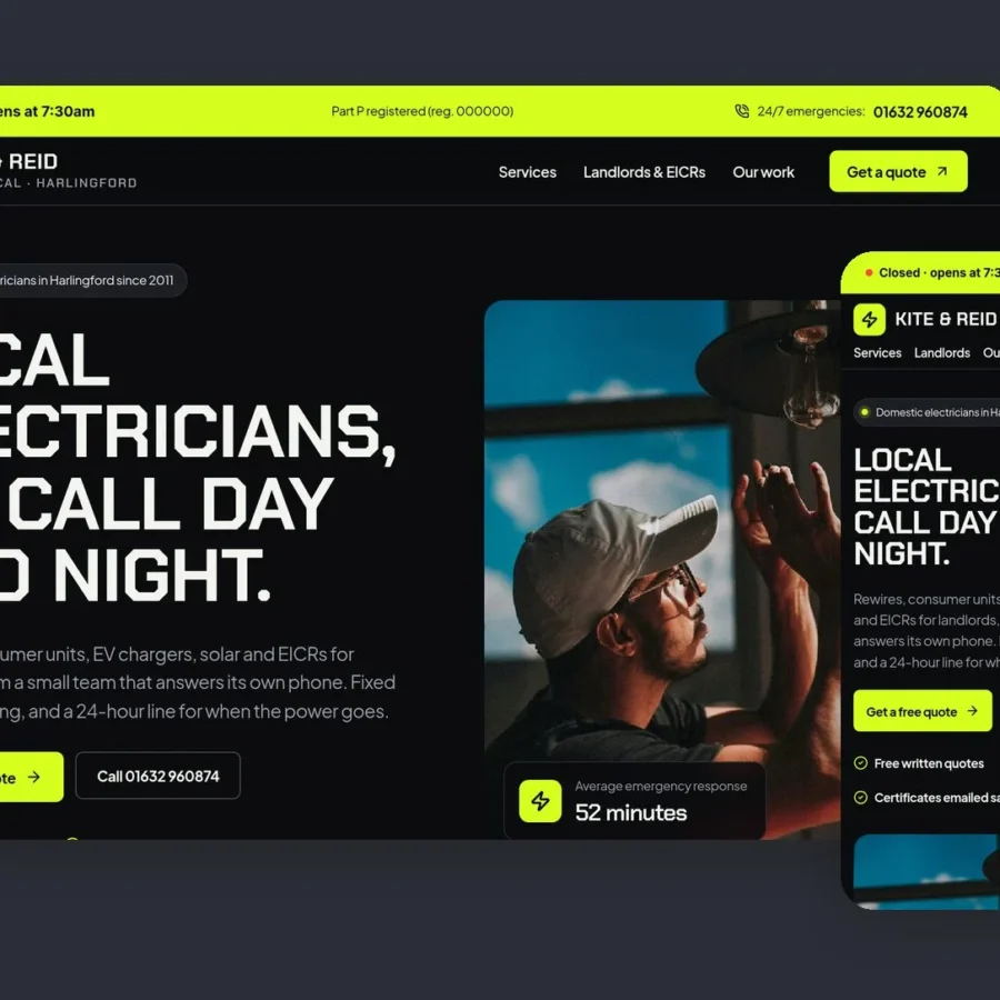 Volt Electrical — Yehor Vermiyenko Framer Template