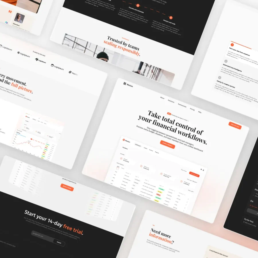 Wexion — Best financial SaaS — Obsidius Framer Template