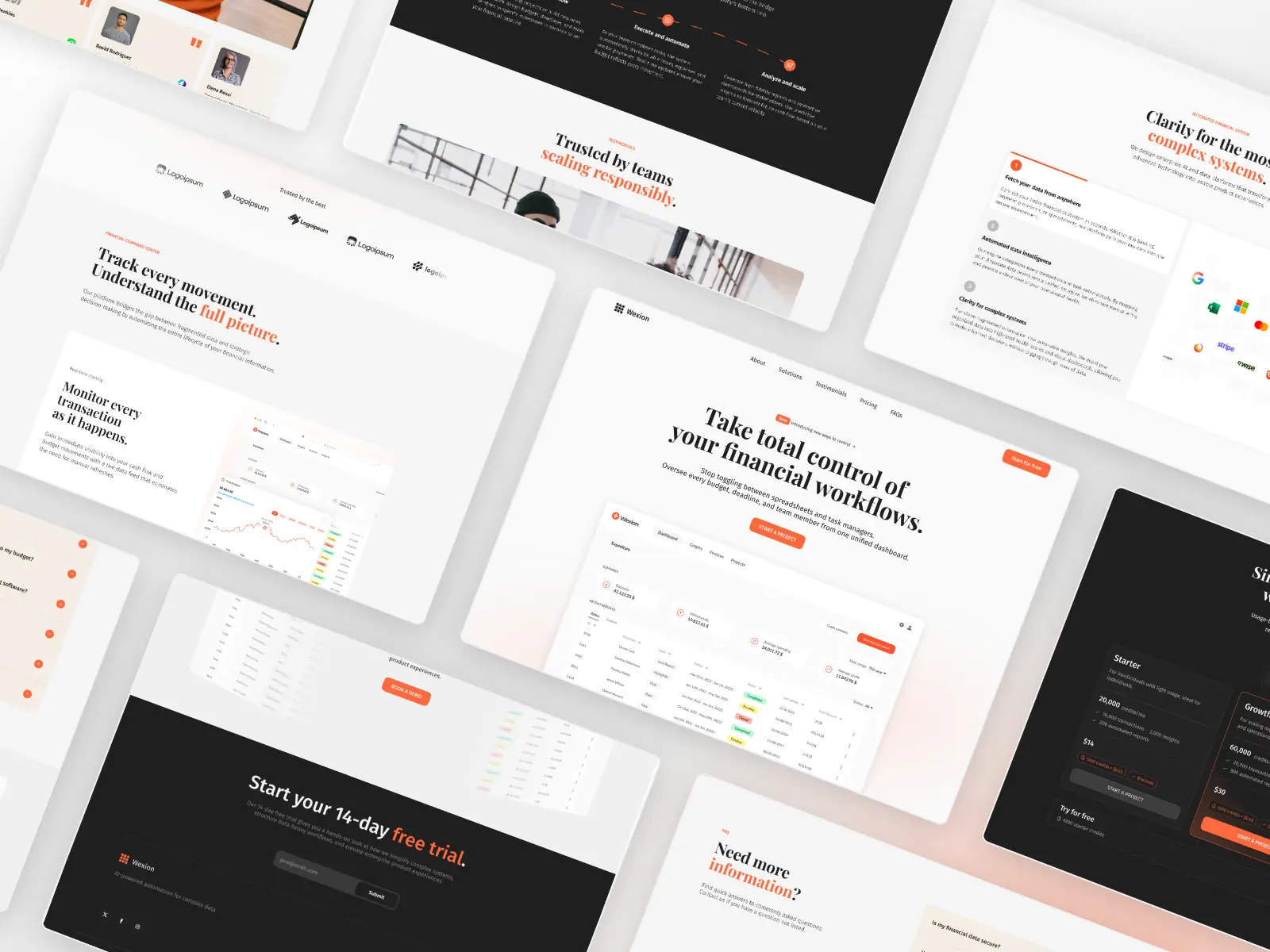 Wexion — Best financial SaaS — Obsidius Framer Template
