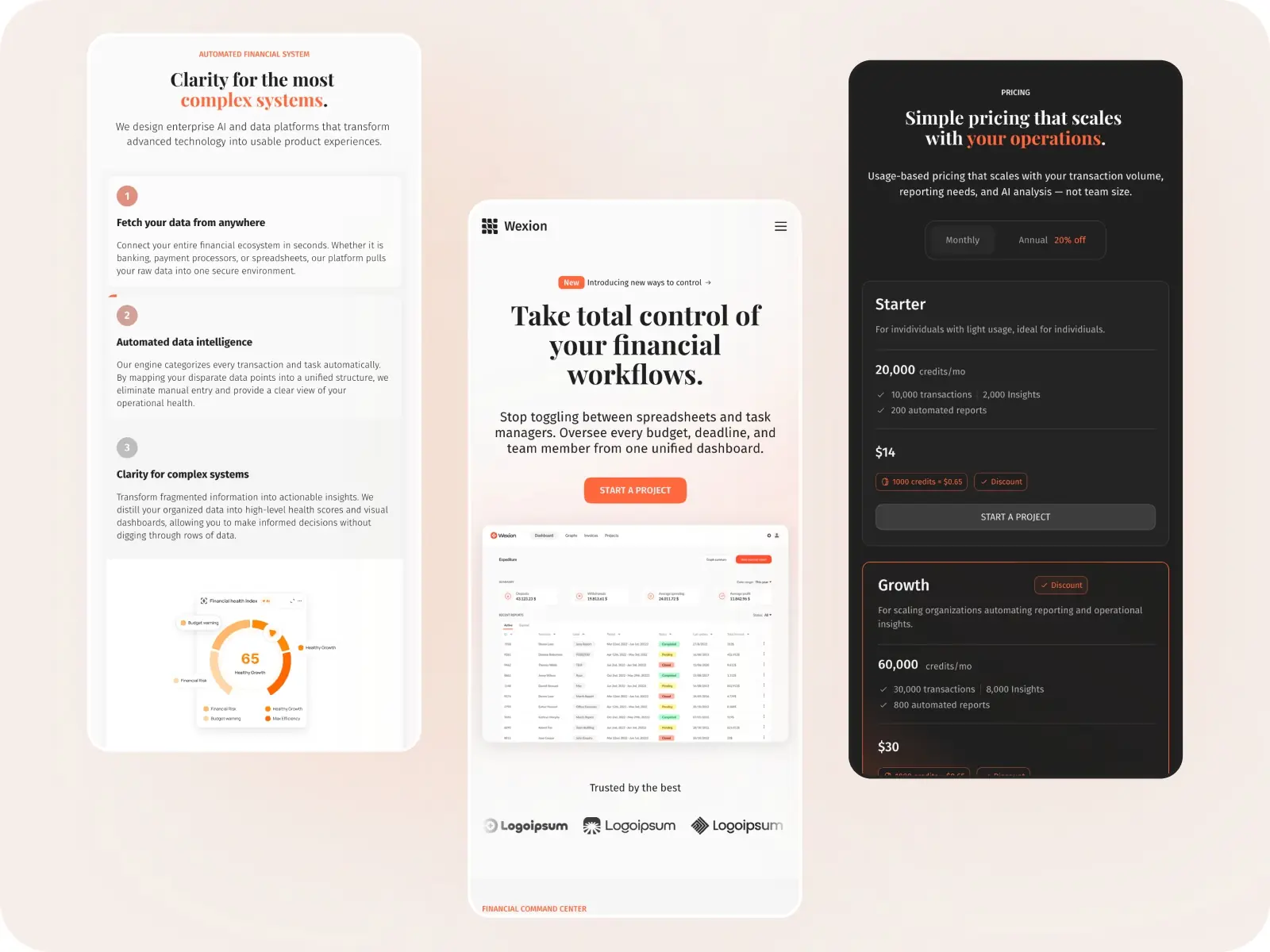 Wexion — Best financial SaaS