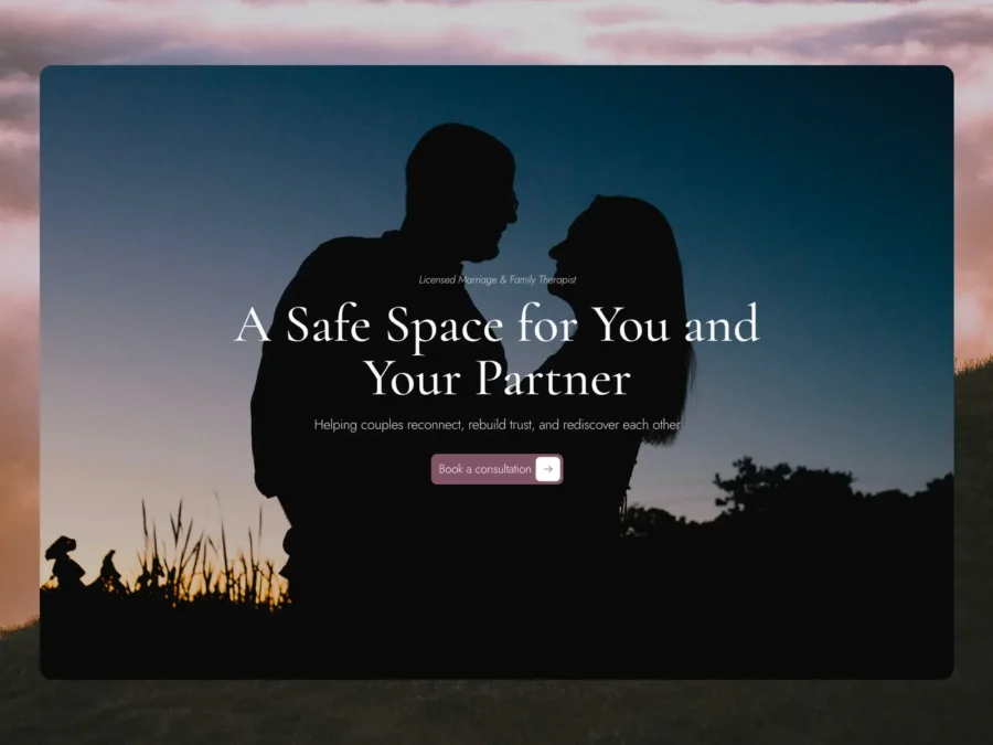 Willow Grace — A template for couples therapists — Blessing Adewale Framer Template