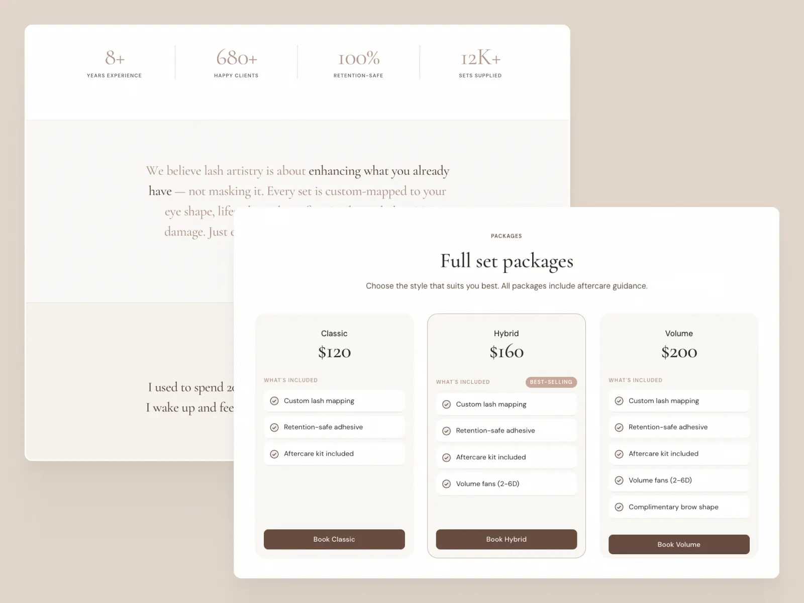 Wisp — Premium Beauty & Salon Template