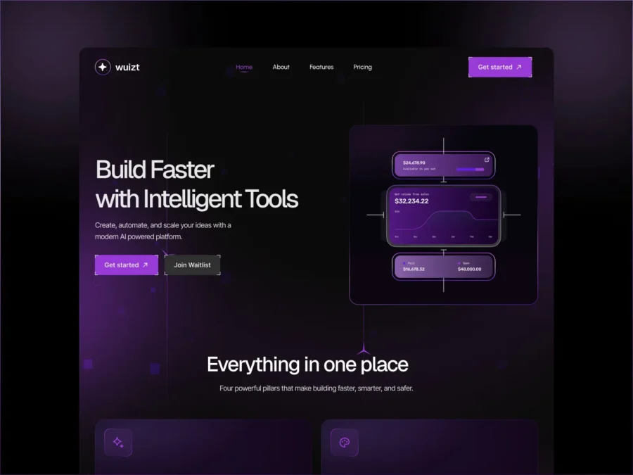 Wuizt — Waitlist Template — Pixcut Studio LLC Framer Template
