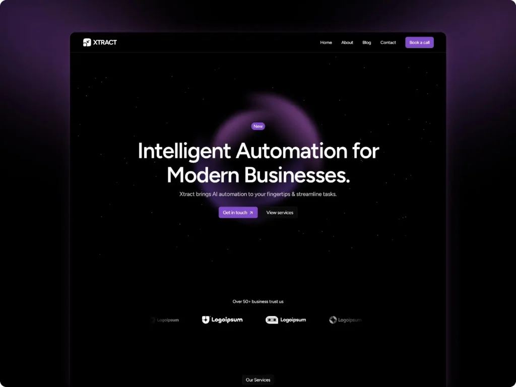 Xtract — AI Automation Agency Template - Framer Templates Marketplace
