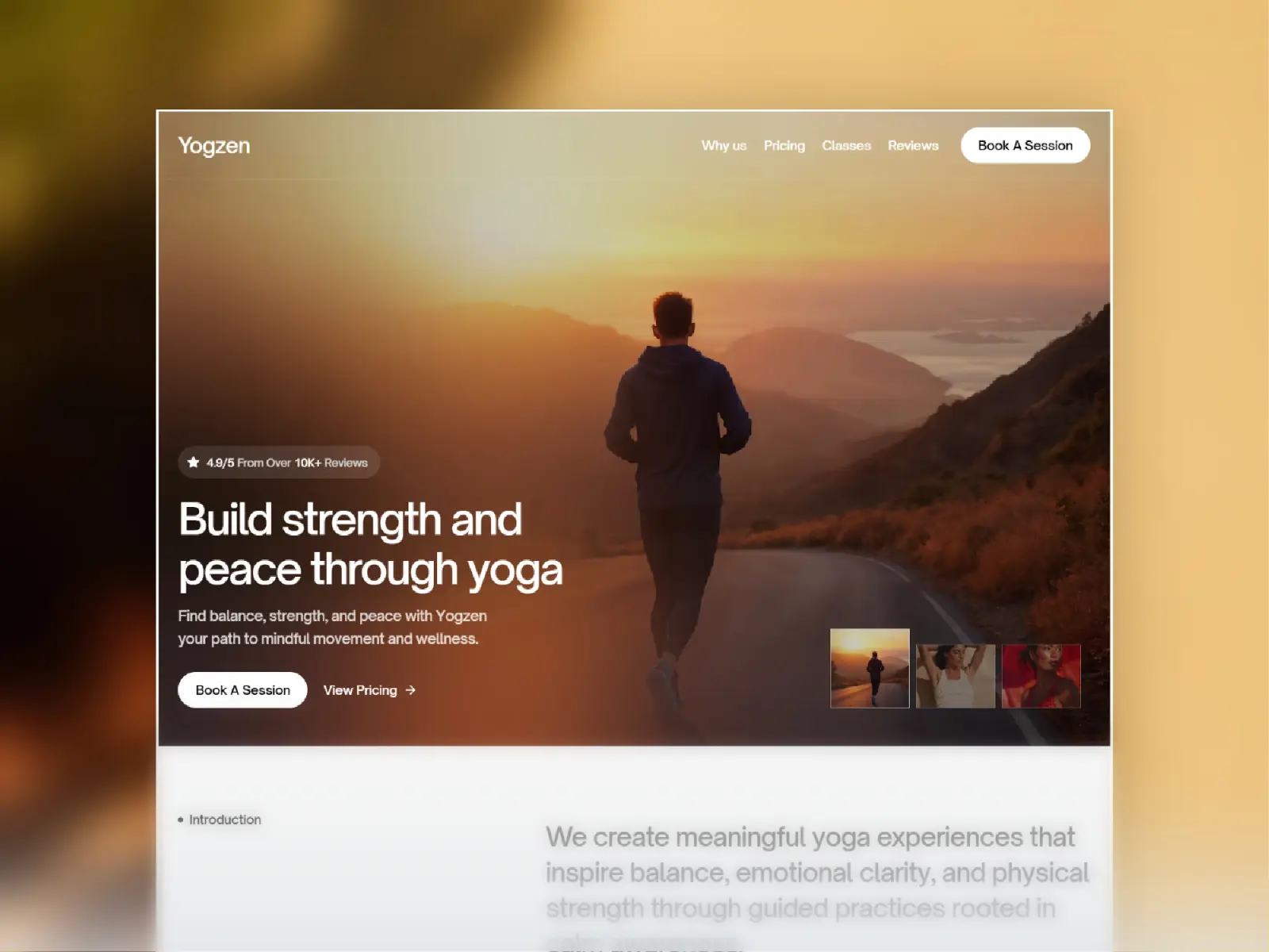 Yogzen — Yoga Studio Framer Template — M Hussain Framer Template