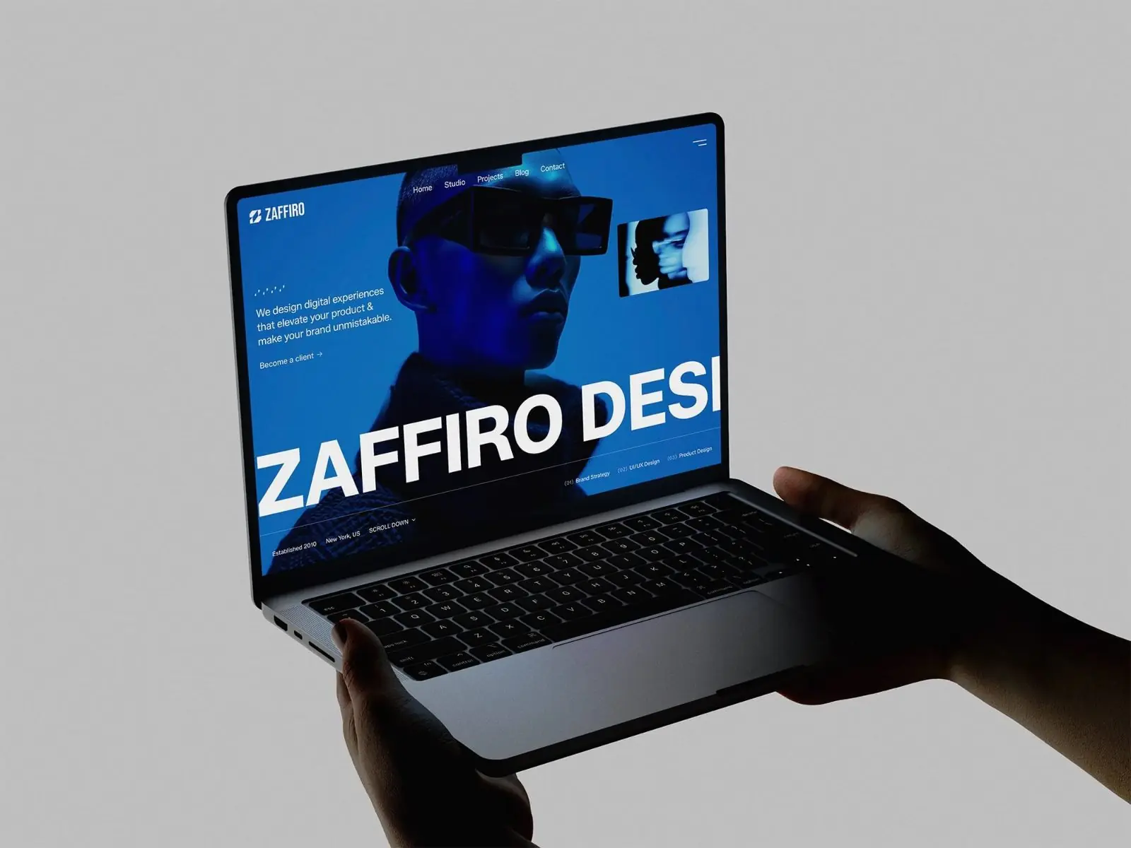 Zaffiro — Creative Studio Website — Tambe Design Framer Template