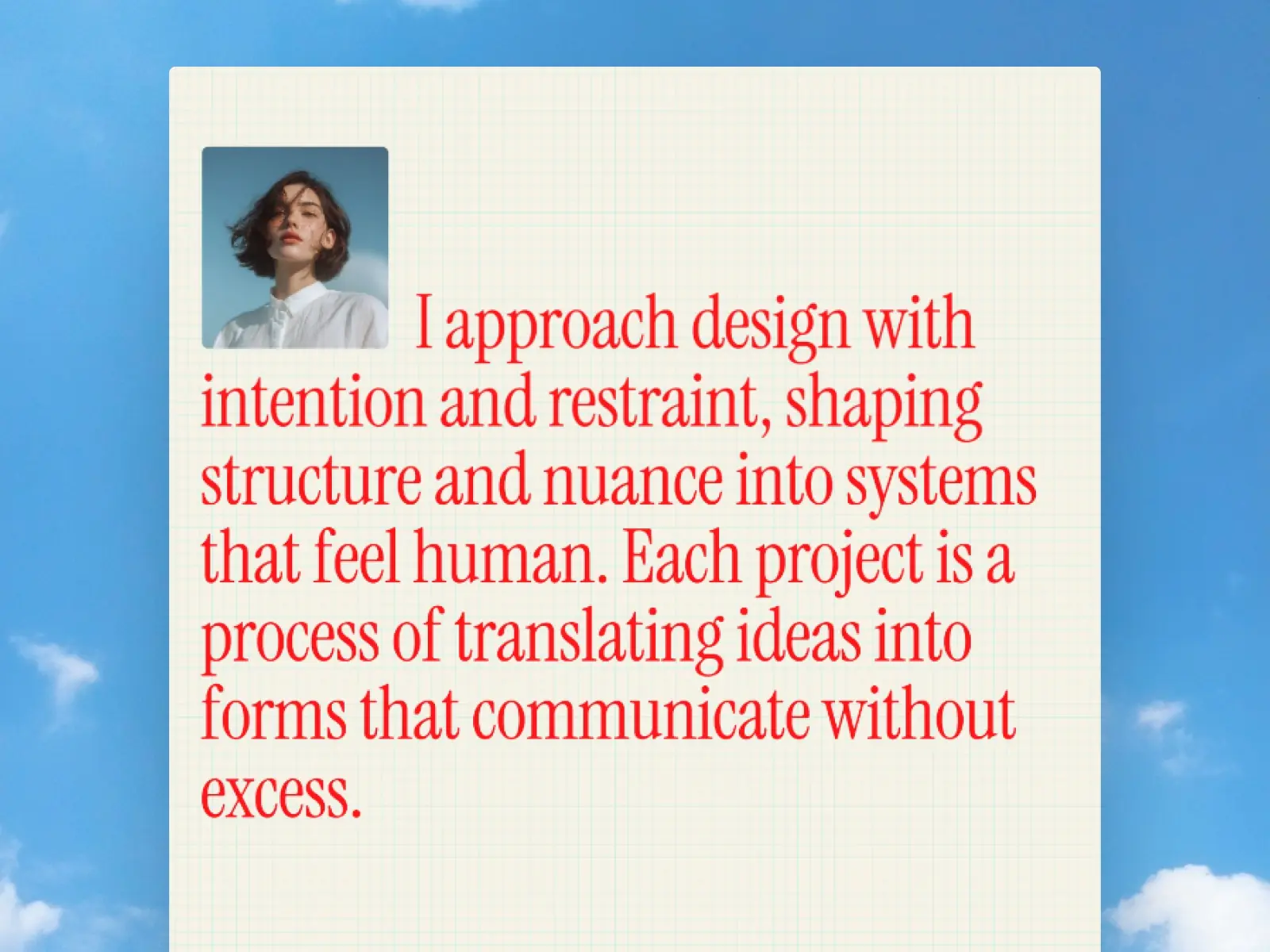 Zara Miller — Minimal Portfolio Template