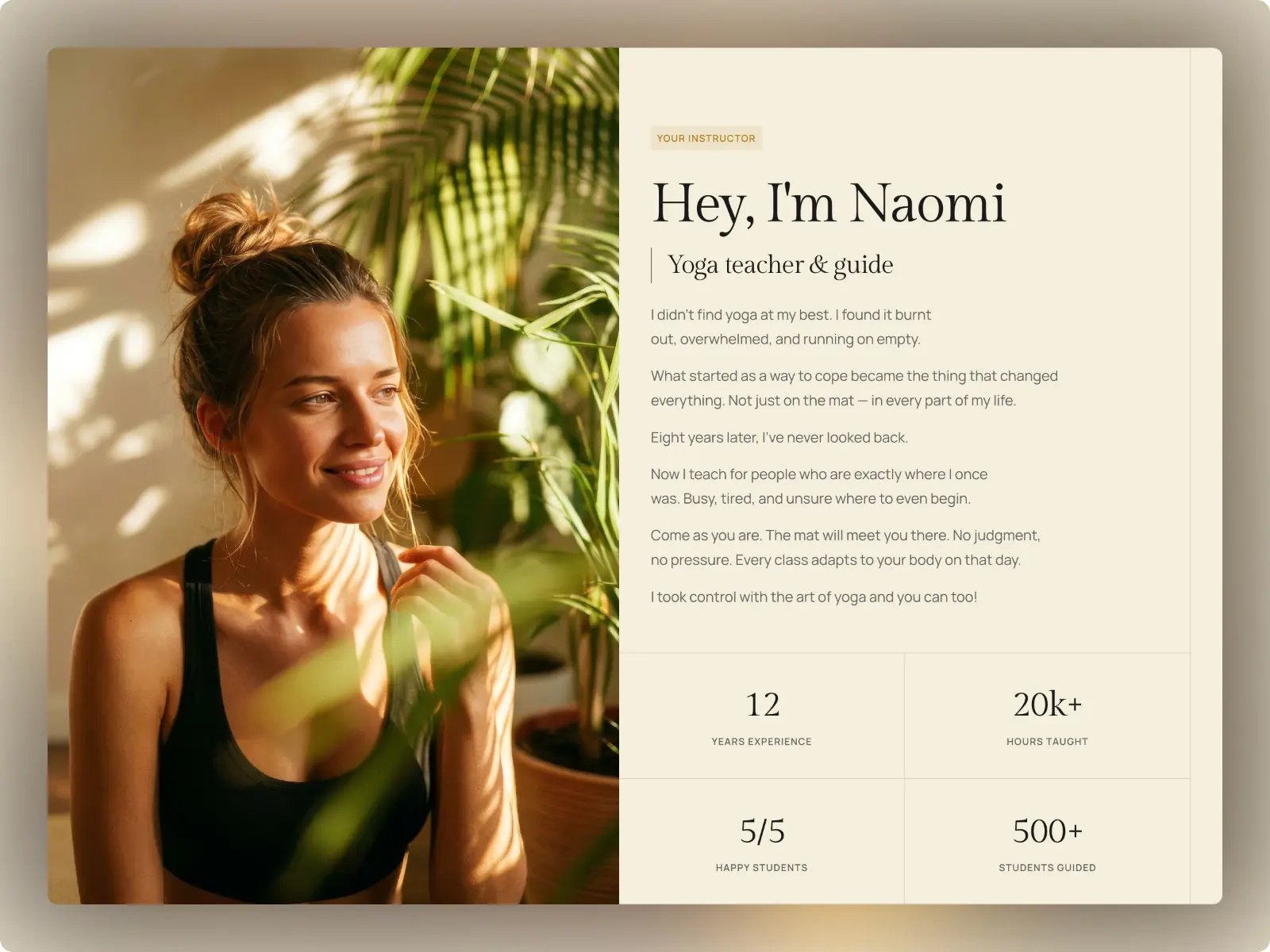 Zenna — Yoga Instructor & Studio