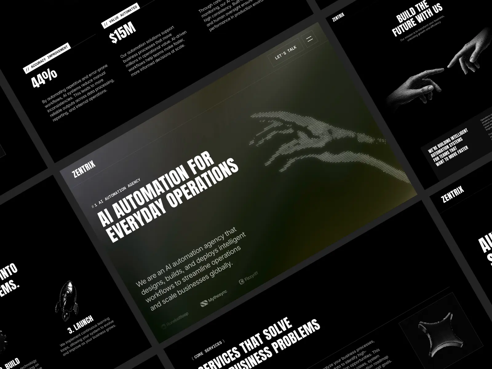 Zentrixx — AI automation agency template — UX Ridham Framer Template