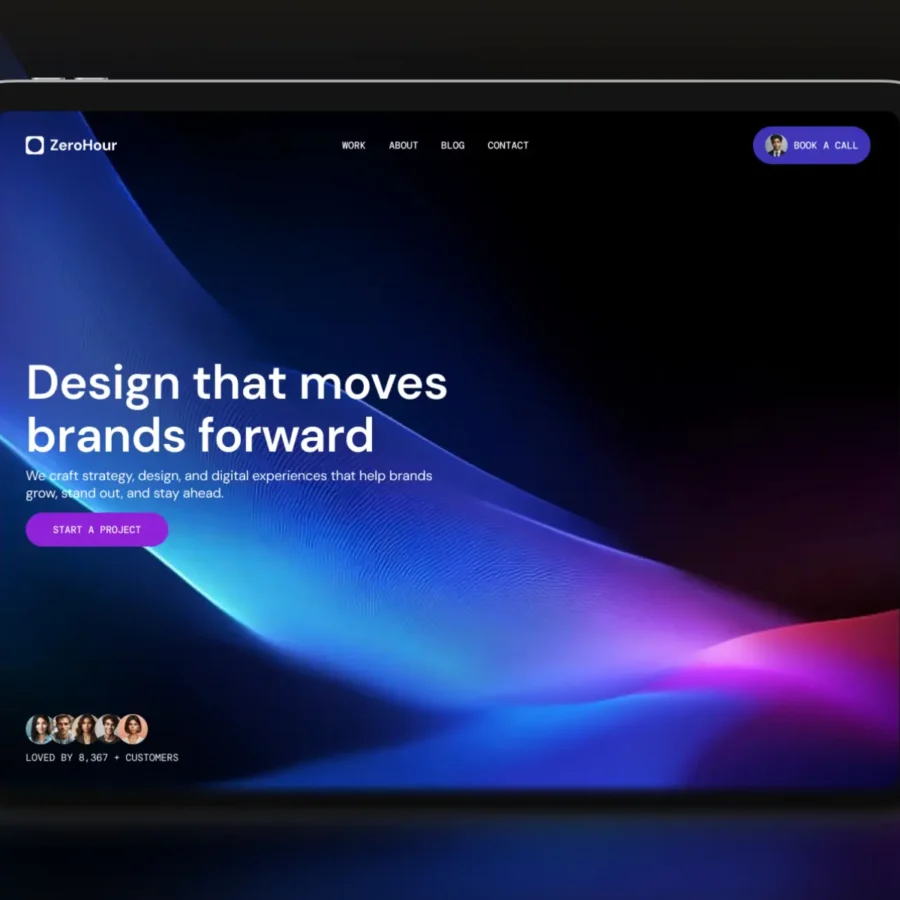 ZeroHour — Agency Framer Template — José Casal Framer Template