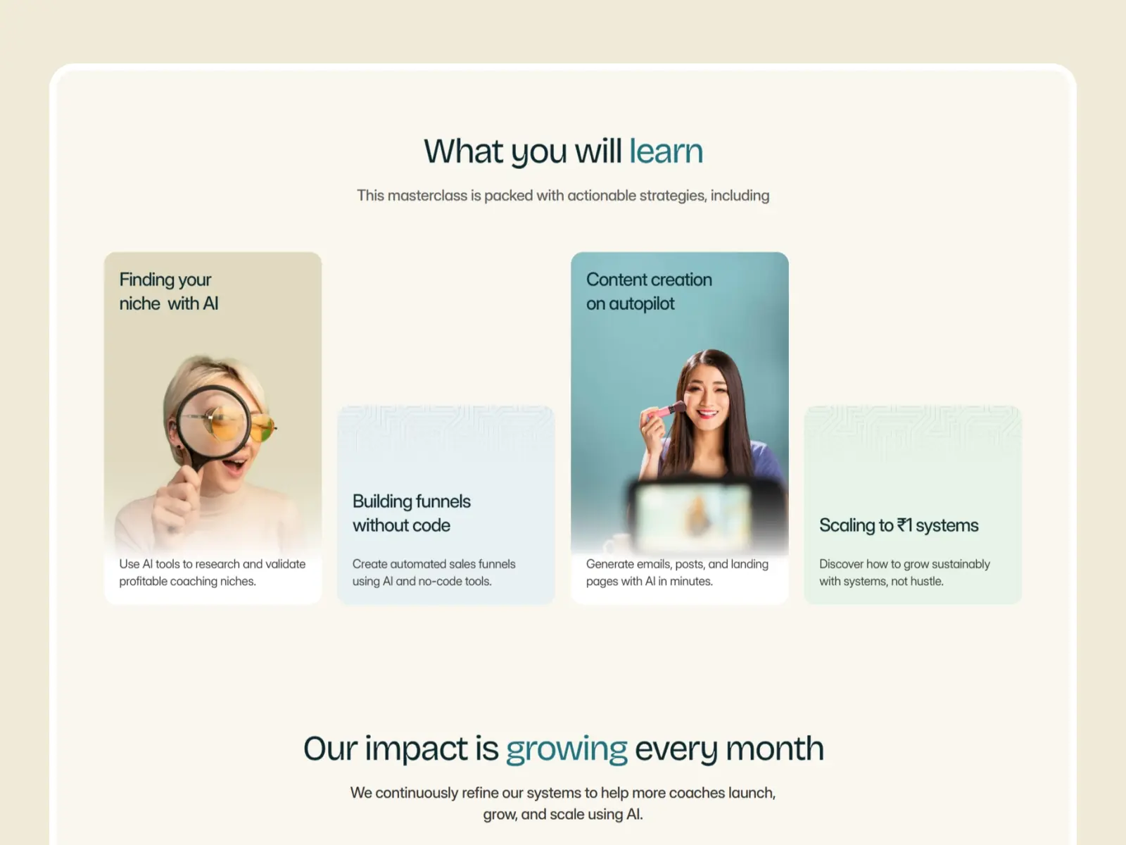 Zono — Massterclass Landing page Template