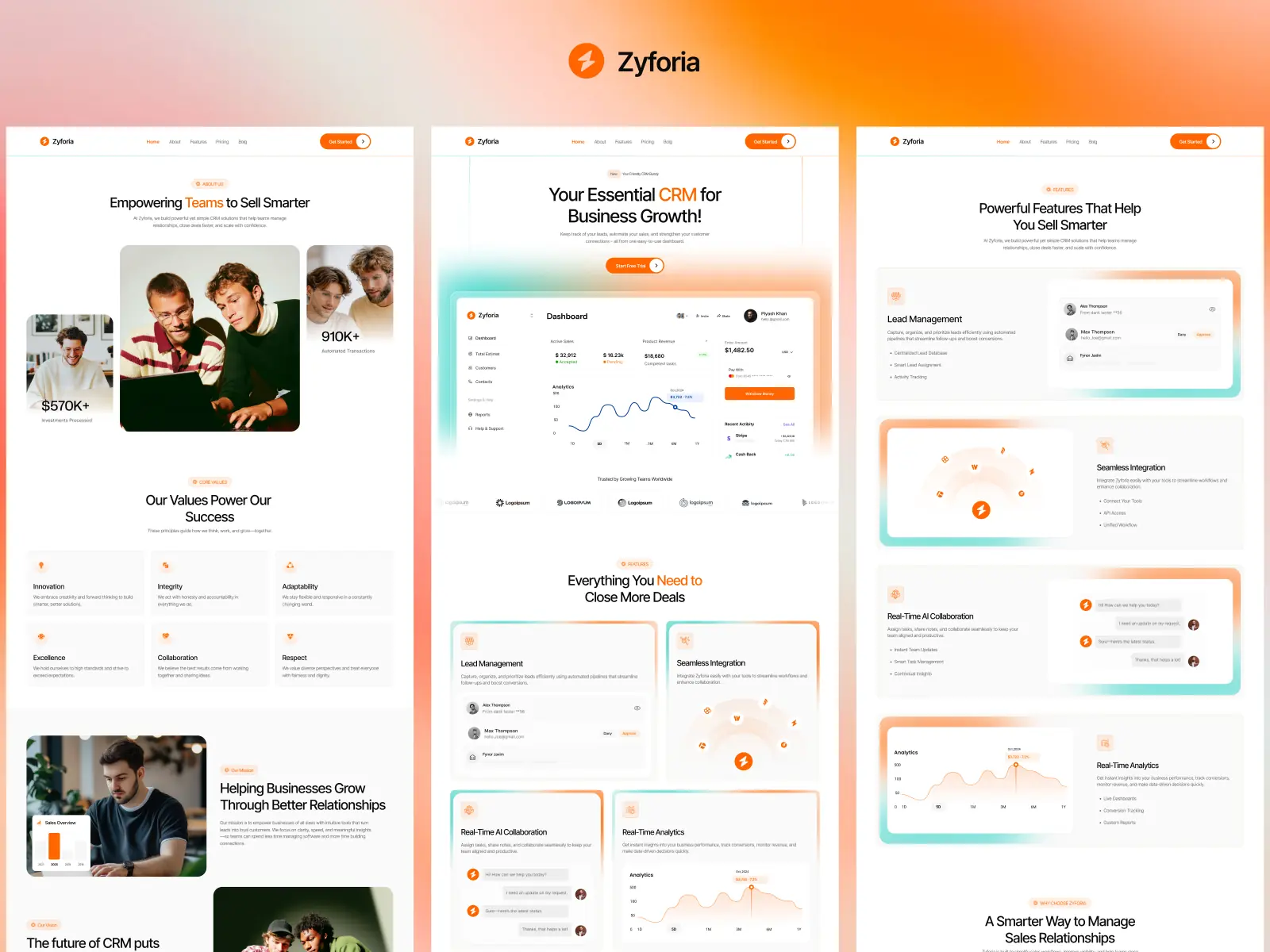 Zyforia — Modern SaaS Framer Template — SF Studio Framer Template